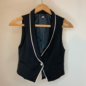 Urban Outfitters Lux Designer Tuxedo Vest Top